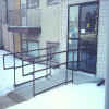 Apartment entrance railing